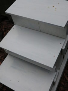 陶芸作業場までの階段