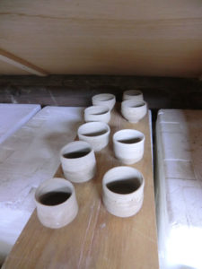 ぐい飲みの削り、、、