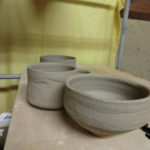 牛歩で作陶、、、、