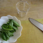 バジルソースをつくる、、、、