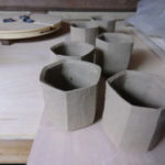 面取りのうつわ、、、、