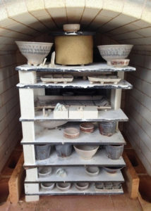 ガス窯の窯出し、、、、、