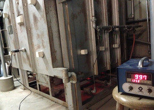 ガス窯焼成  還元スタート、、、、、