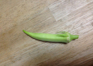 白オクラ、、、、、