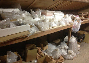 陶芸工房の作業場、、、、、