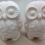 できるフクロウ石膏型取り、、、、、