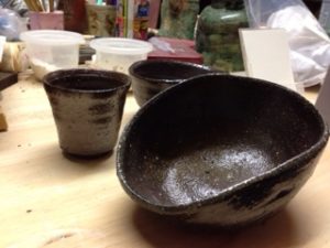 地元の土で、、、、、、