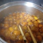 金柑の甘露煮、、、