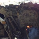 穴窯の窯焚き、、、