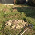 堆肥混ぜ、、、