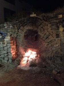 須恵器の窯焚き、、、