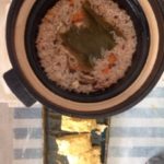 土鍋でごはん、、、