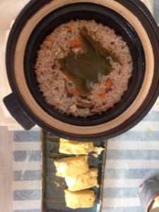 土鍋でごはん、、、