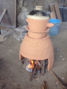 甑で古代米を、、、