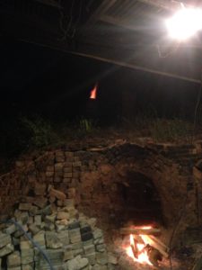 須恵器の窯焚き、、、、