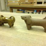 焼くと小さくなる、、、、