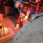 窯焚きにお邪魔虫、、、、、