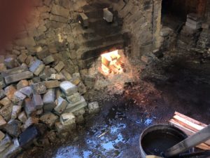須恵器の窯焚き最終日、、、