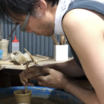 今日も須恵器作品つくり、、、、、