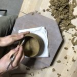 陶芸　お茶碗　削り、、、、、