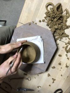 陶芸 お茶碗 削り、、、、、