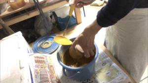 鼠志野のイメージで鬼板を、、、、、、