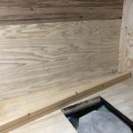 作業台の棚つくり、、、、、