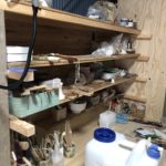 作業場の棚を完成させましたが、、、、、