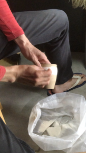 白化粧掛けの仕上げ、、、、、