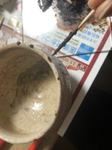 漆の作業は、、、、、