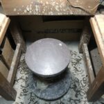 削り作業する、、、、、