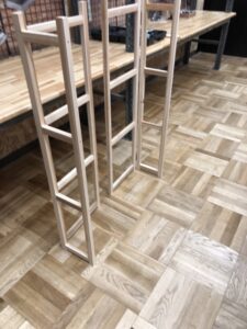 陶器市の展示棚を作る、、、、、